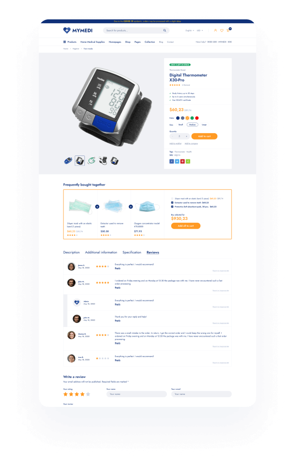 Advanced product on color background